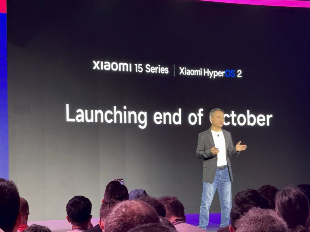 Xiaomi 15 Teaser auf der Bühne