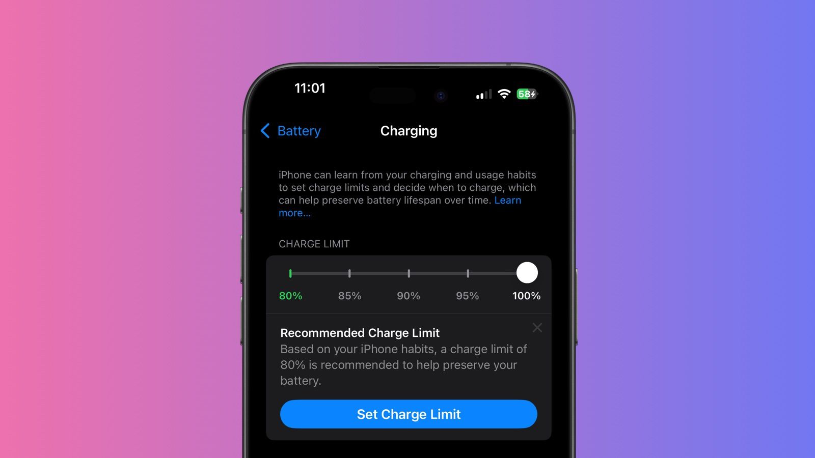 1730895139 Schonen Sie den iPhone Akku mit den Ladebegrenzungsoptionen in iOS 18