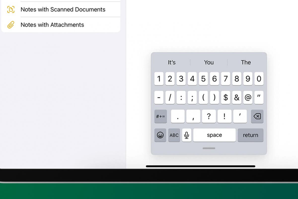 1732613047 So wischen Sie zum Tippen auf der schwebenden iPad Tastatur