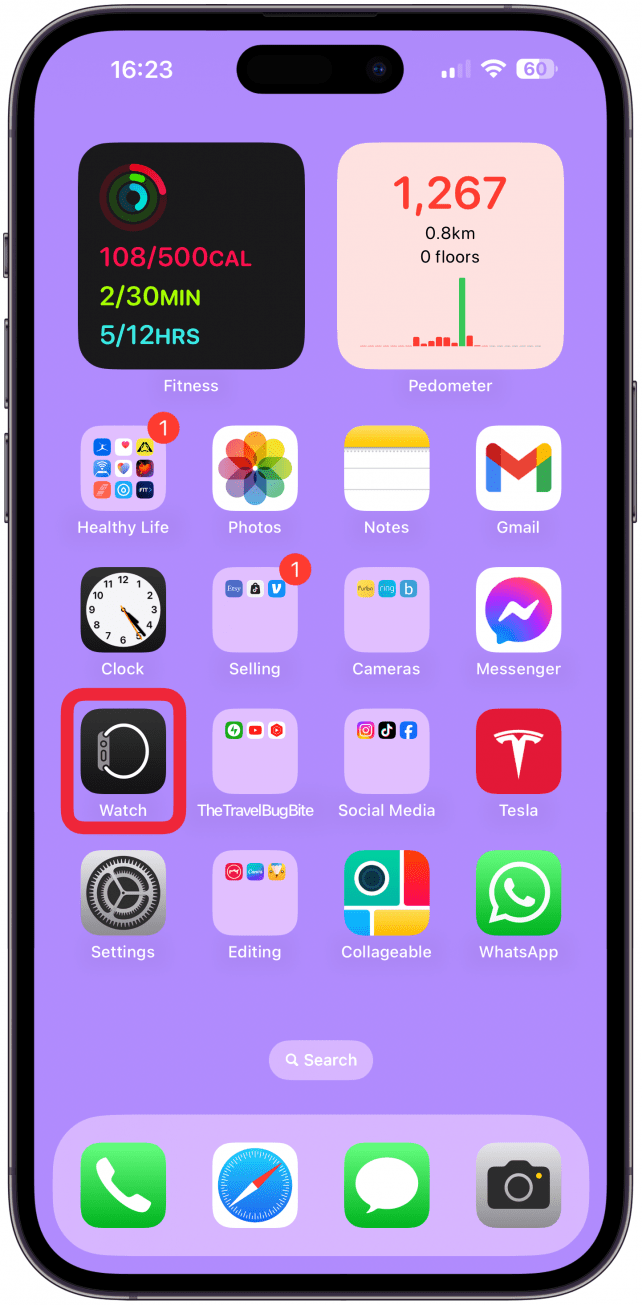 Öffnen Sie auf Ihrem iPhone die Watch-App.