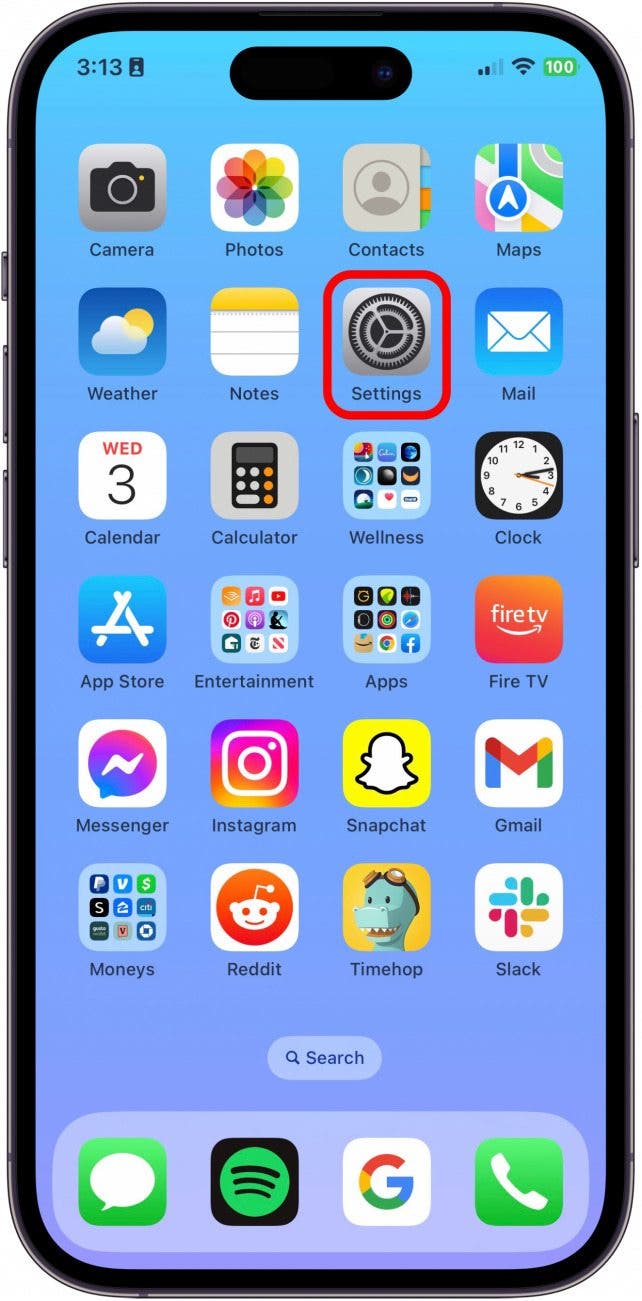 Öffnen Sie die Einstellungen-App.