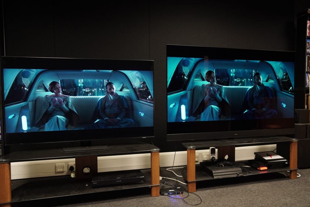 Samsung QN90D Panasonic Z90A Winkel Andor
