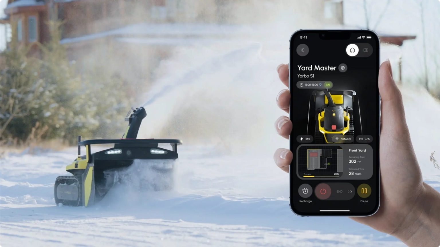 1736316726 Der neueste Rasenmaeherroboter von Yarbo kann auch Schnee beseitigen