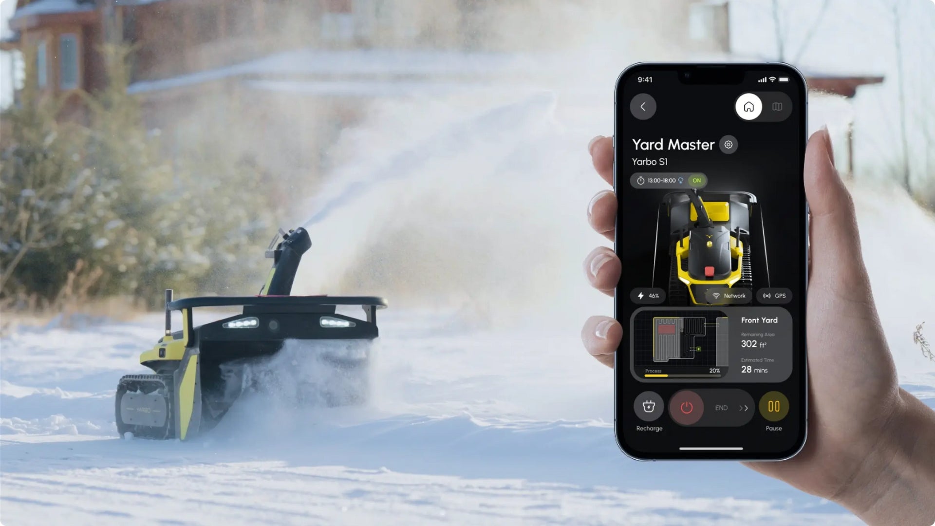 1736316726 Der neueste Rasenmaeherroboter von Yarbo kann auch Schnee beseitigen