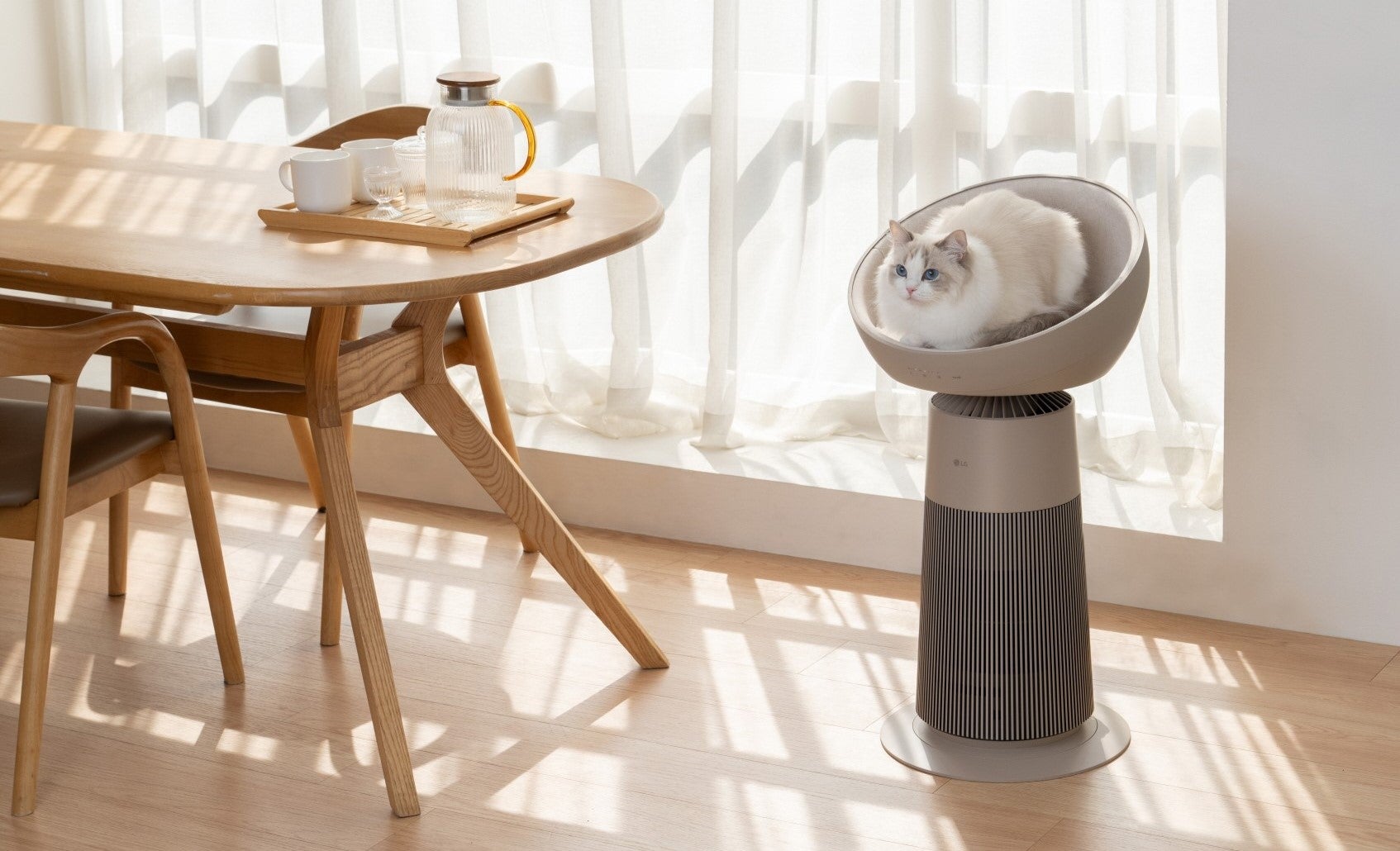 1736452824 Das luftreinigende Katzenbett von LG ist eines der seltsamsten Gadgets