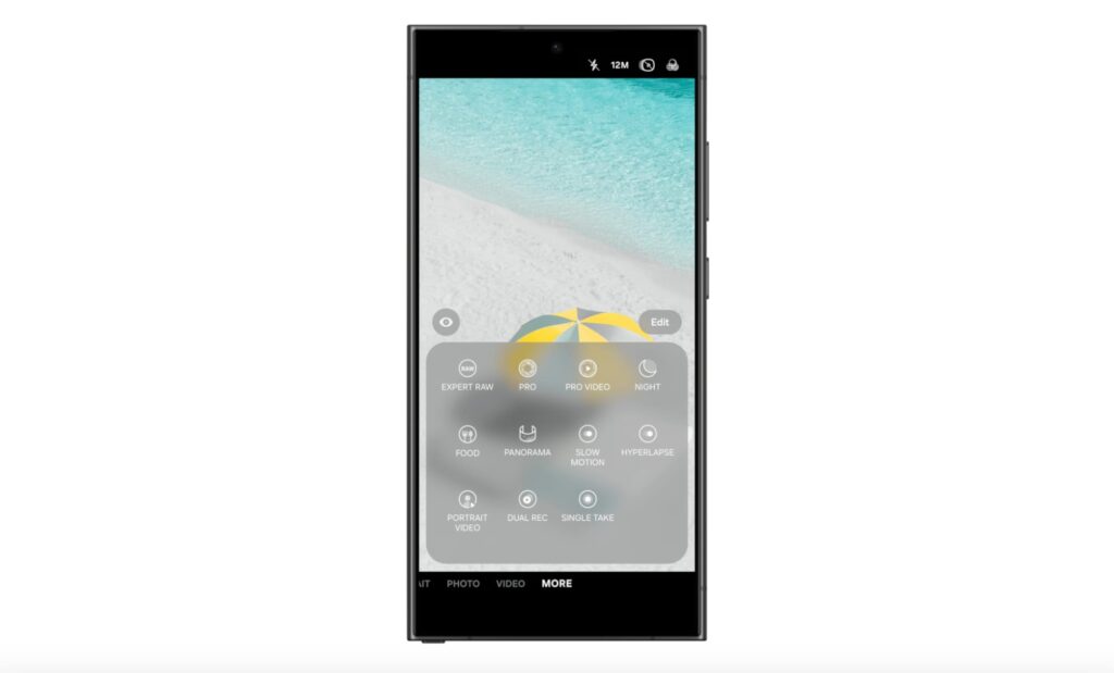 UX-Design der Galaxy S25-Kamera