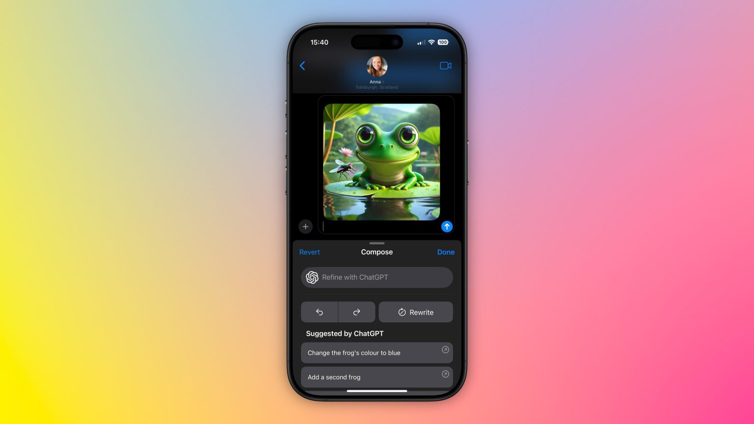 1738340667 Generieren Sie Bilder in der iPhone Nachrichten App mit Dall