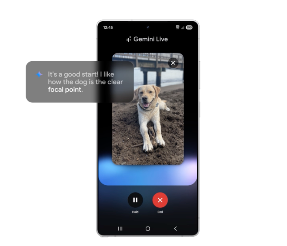 Galaxy S25 Gemini Live