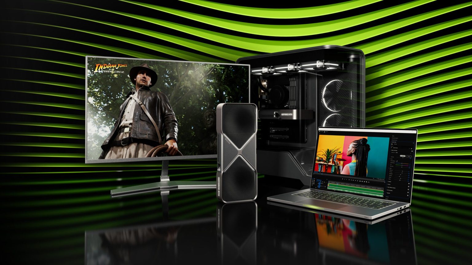 Die GPUs der Nvidia GeForce RTX 50 Serie ermoeglichen erstaunliche KI basierte