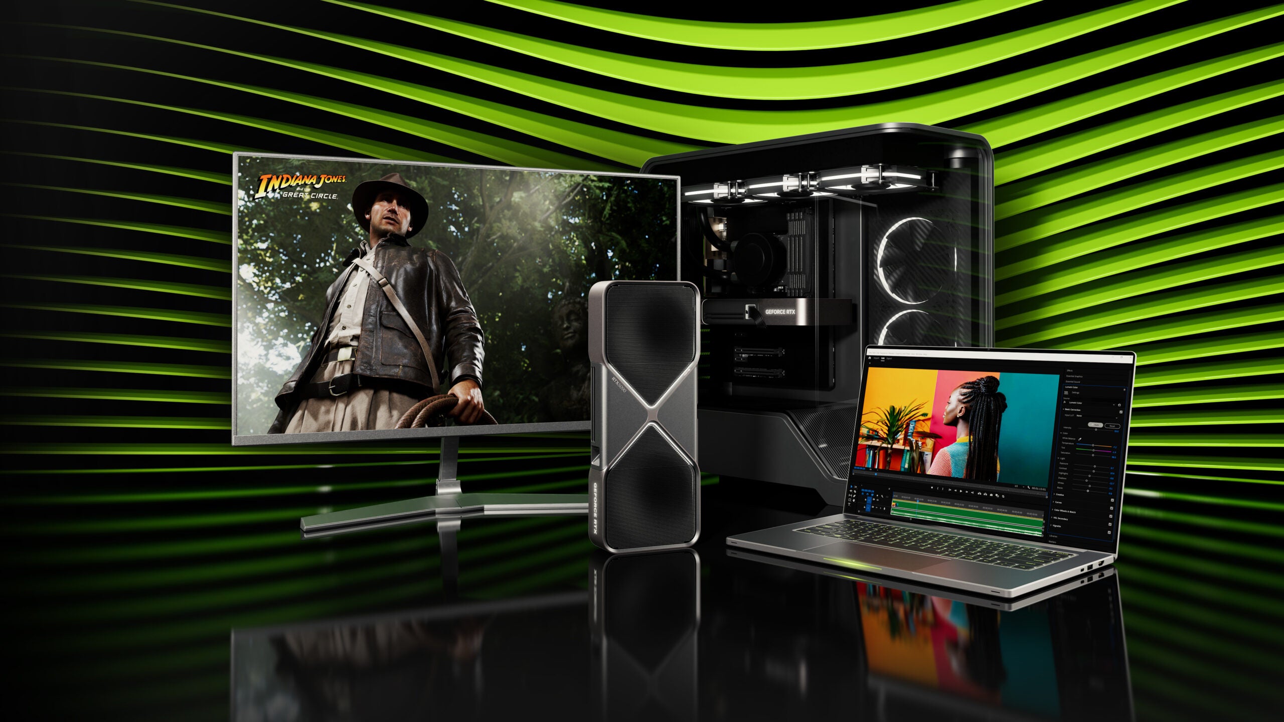 Die GPUs der Nvidia GeForce RTX 50 Serie ermoeglichen erstaunliche KI basierte