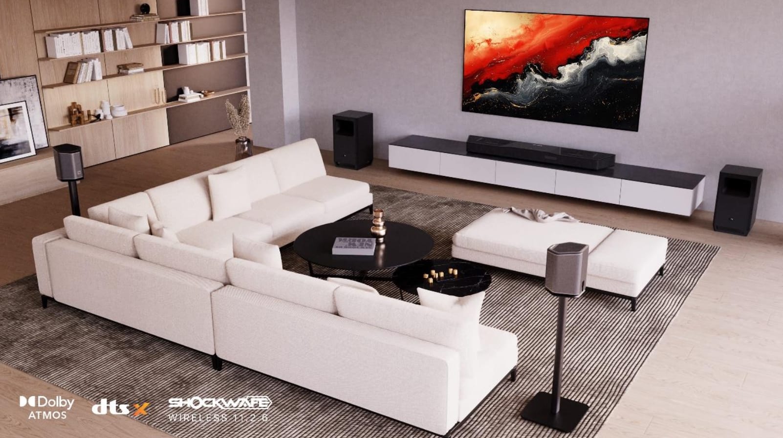 Nakamichi Shockwafe Wireless System 1126 zielt darauf ab die Soundbar