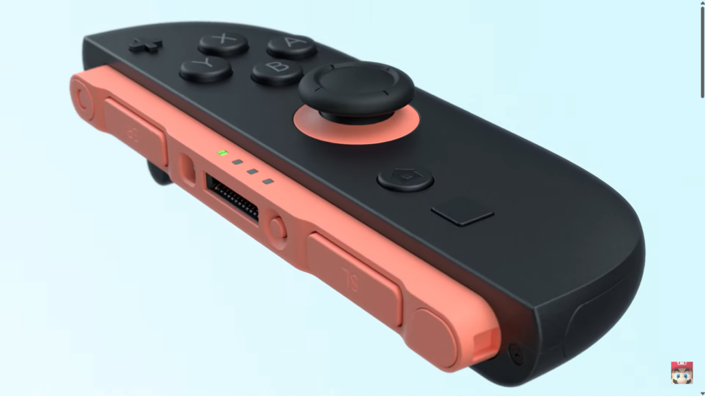Nahaufnahme des rechten Switch 2 Joycon