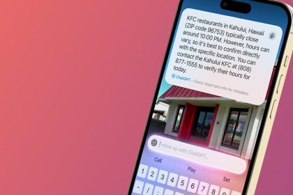 So verwenden Sie ChatGPT in Visual Intelligence