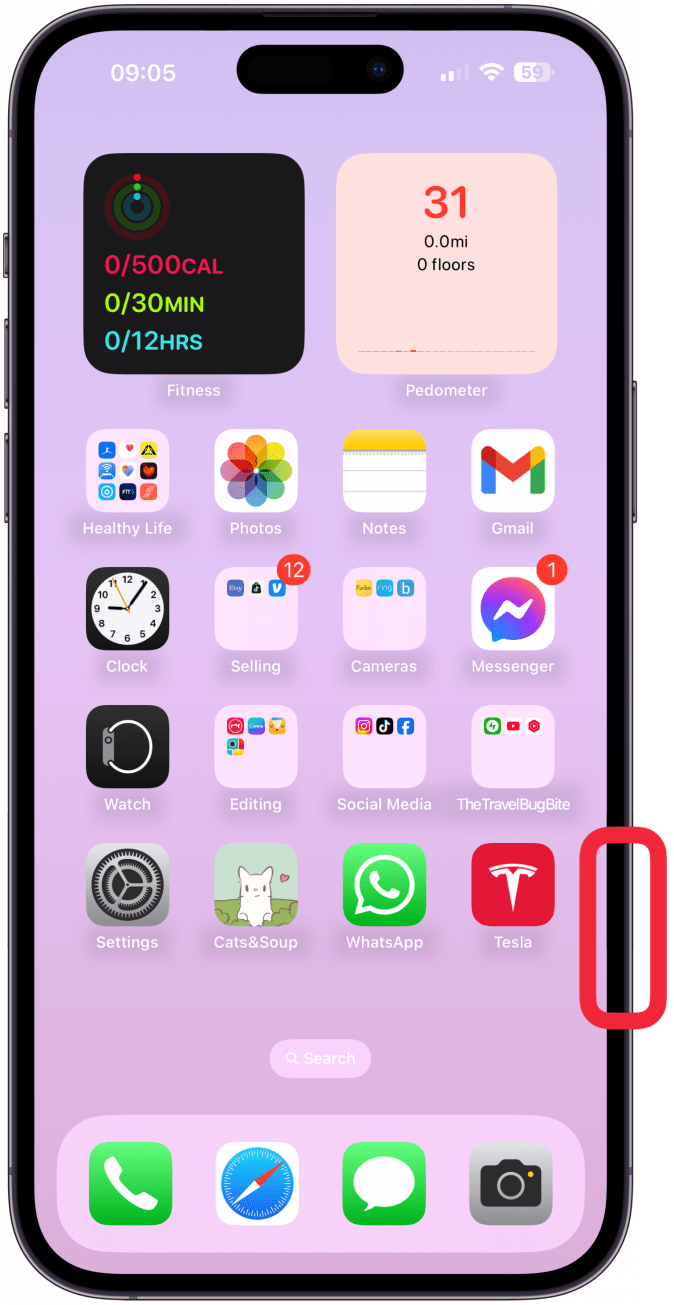 Halten Sie Ihr iPhone vertikal und nicht horizontal und halten Sie die Kamerasteuerungstaste gedrückt, bis die Visual Intelligence-Ansicht angezeigt wird.