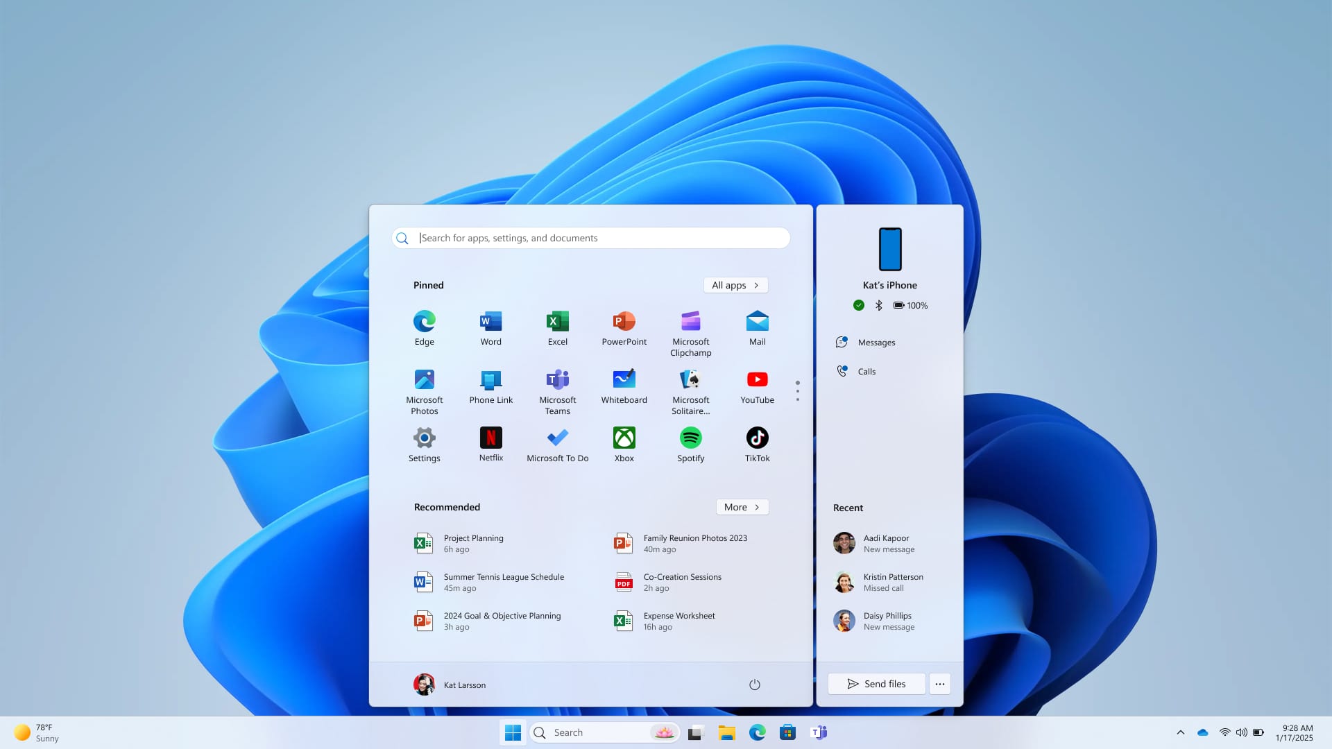 iPhone Access in Windows Startmenue ist ein Moment fuer PC