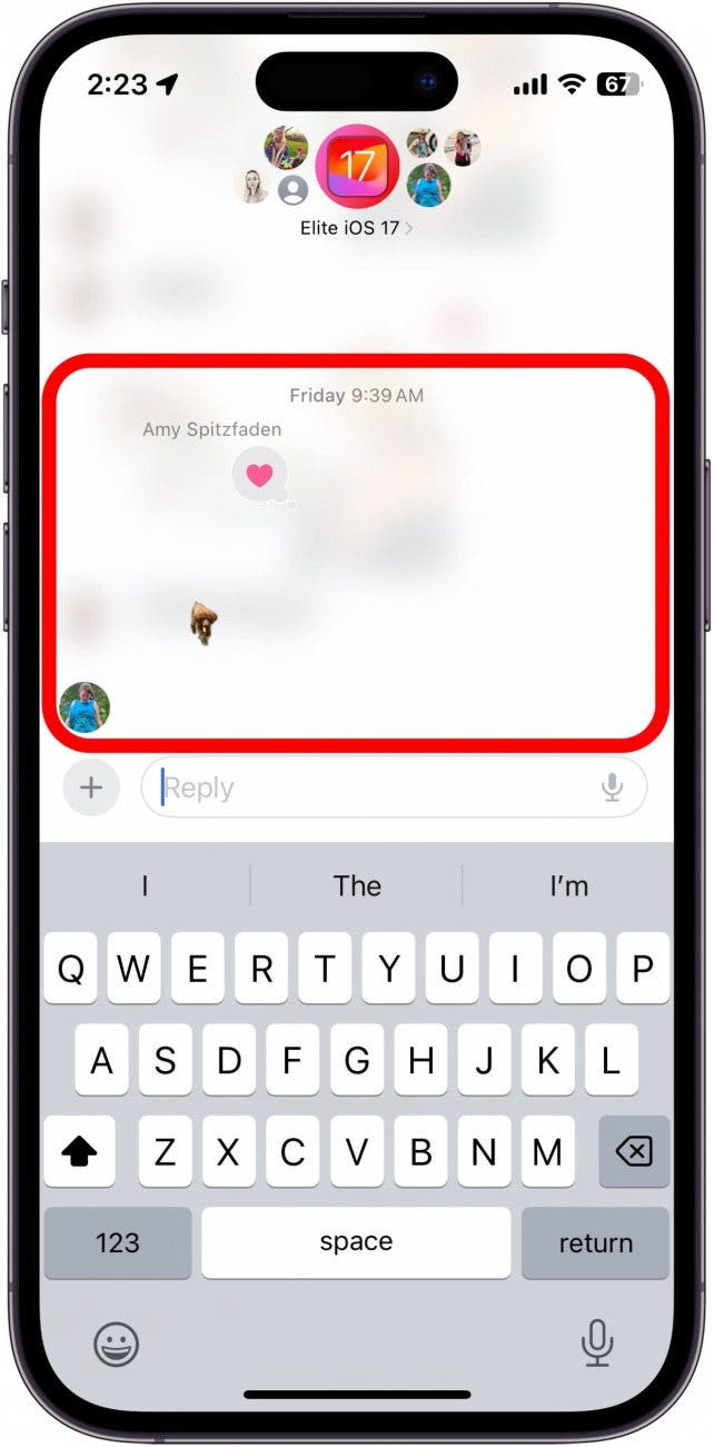 IMESSAGE ANTWORT BLUSE KIRKLE