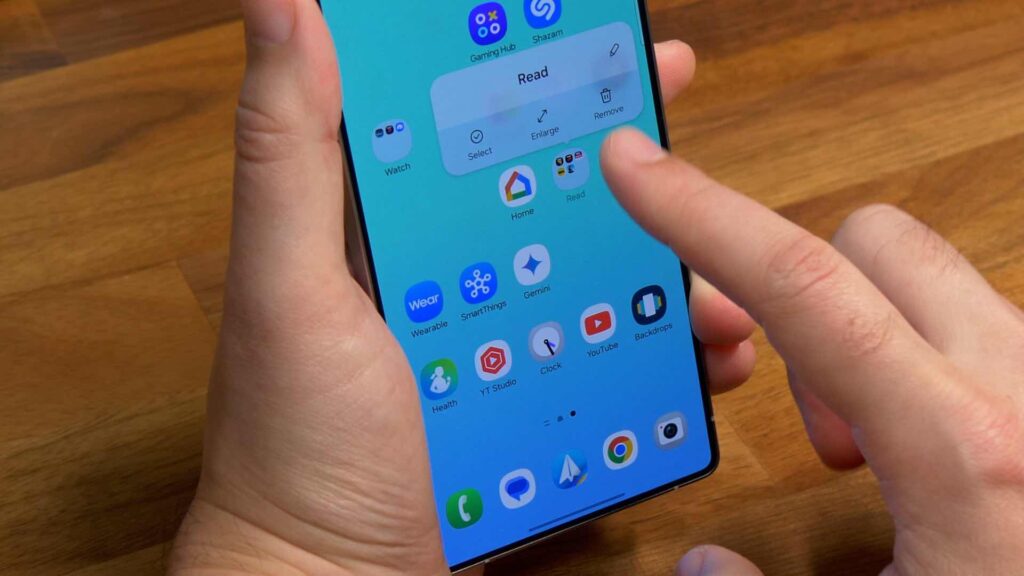 Samsung Galaxy S25 Tipps und Tricks vergrößern Ordner