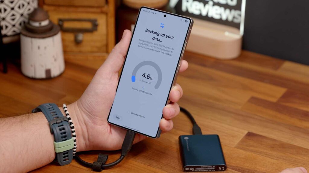 Samsung Galaxy S25 Tipps und Tricks Back Up SSD