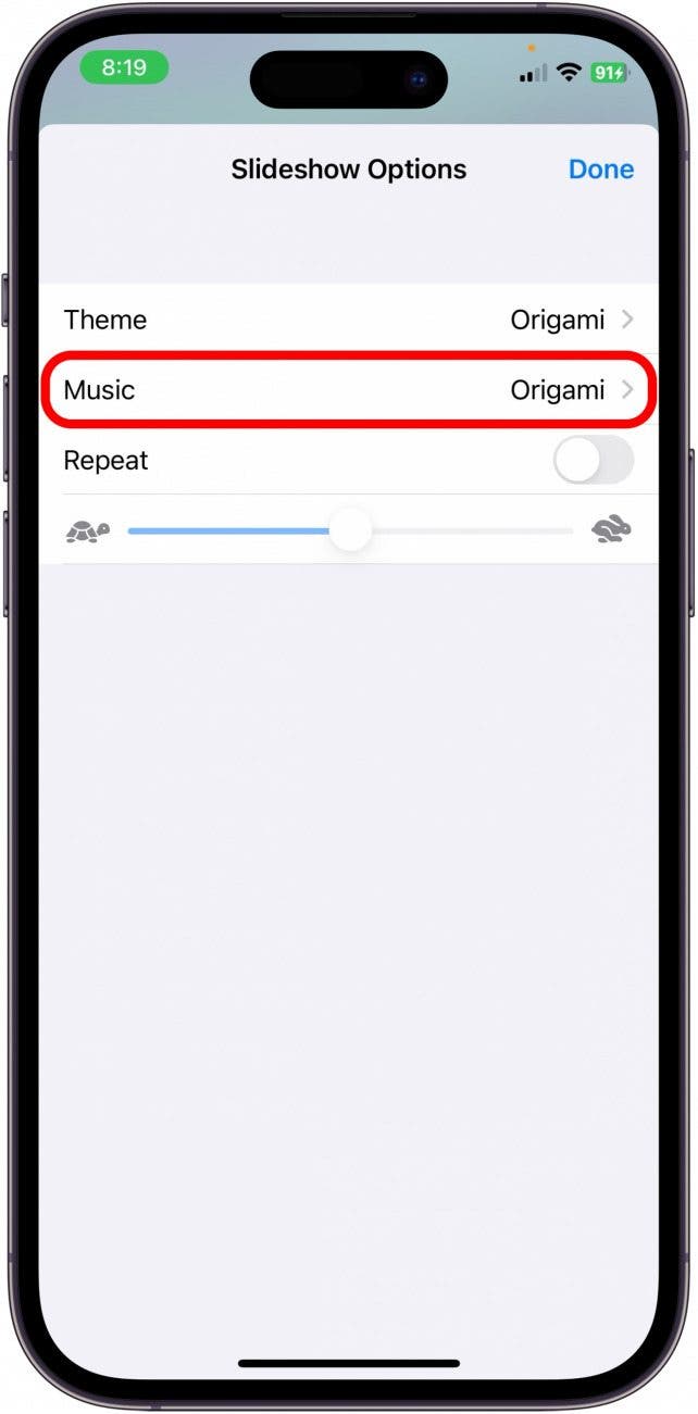 So teilen Sie die Diashow auf dem iPhone