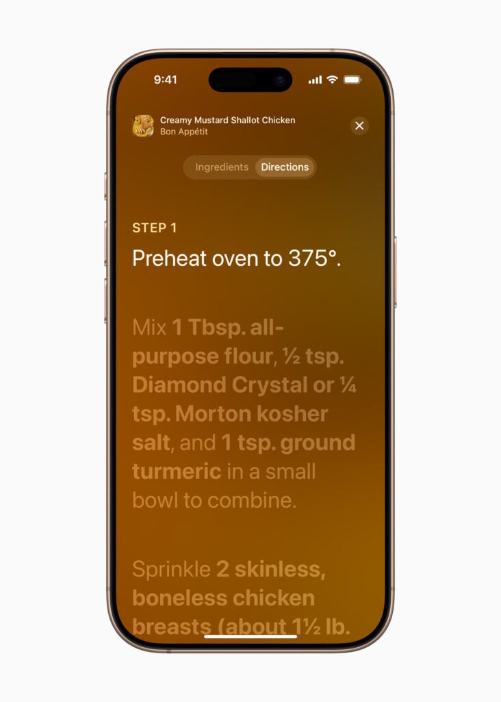 Apple News plus Lebensmittel Schritt für Schritt