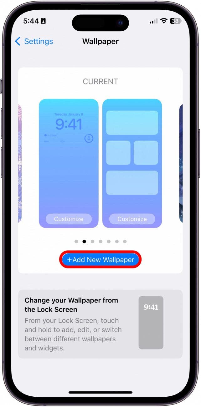 Wie man ein Live -Hintergrundbild auf dem iPhone macht