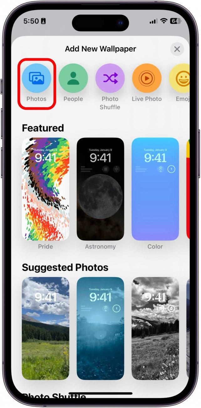 So setzen Sie Live -Tapeten auf dem iPhone