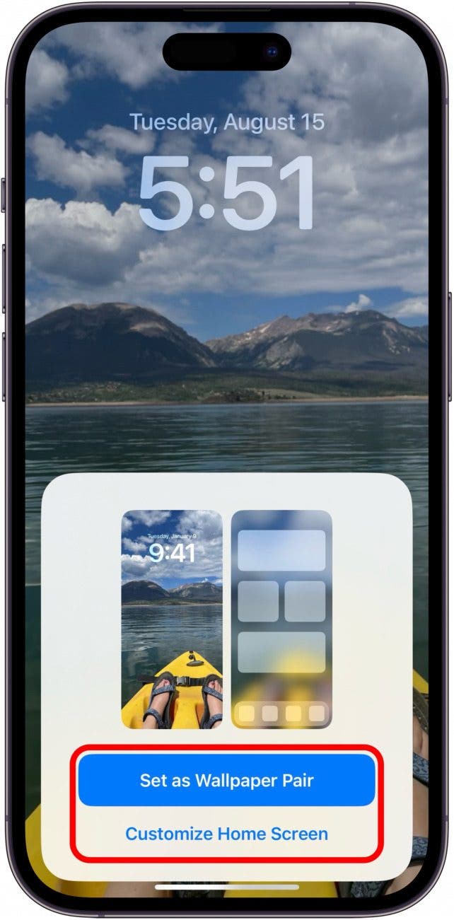 Hintergrundbilder auf dem iPhone bewegen