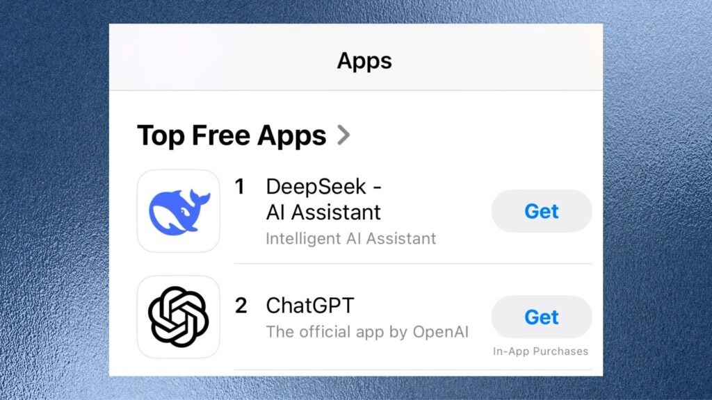Deepseek- und Chatgpt -Apps im App Store