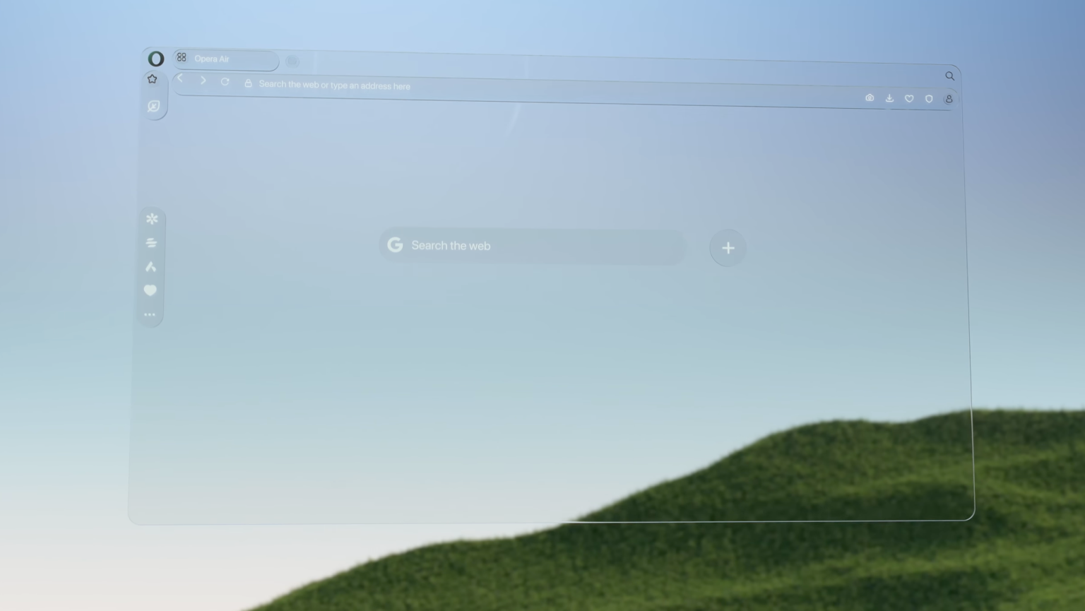 Opera Air ist ein Webbrowser der eine achtsame Erleichterung vom