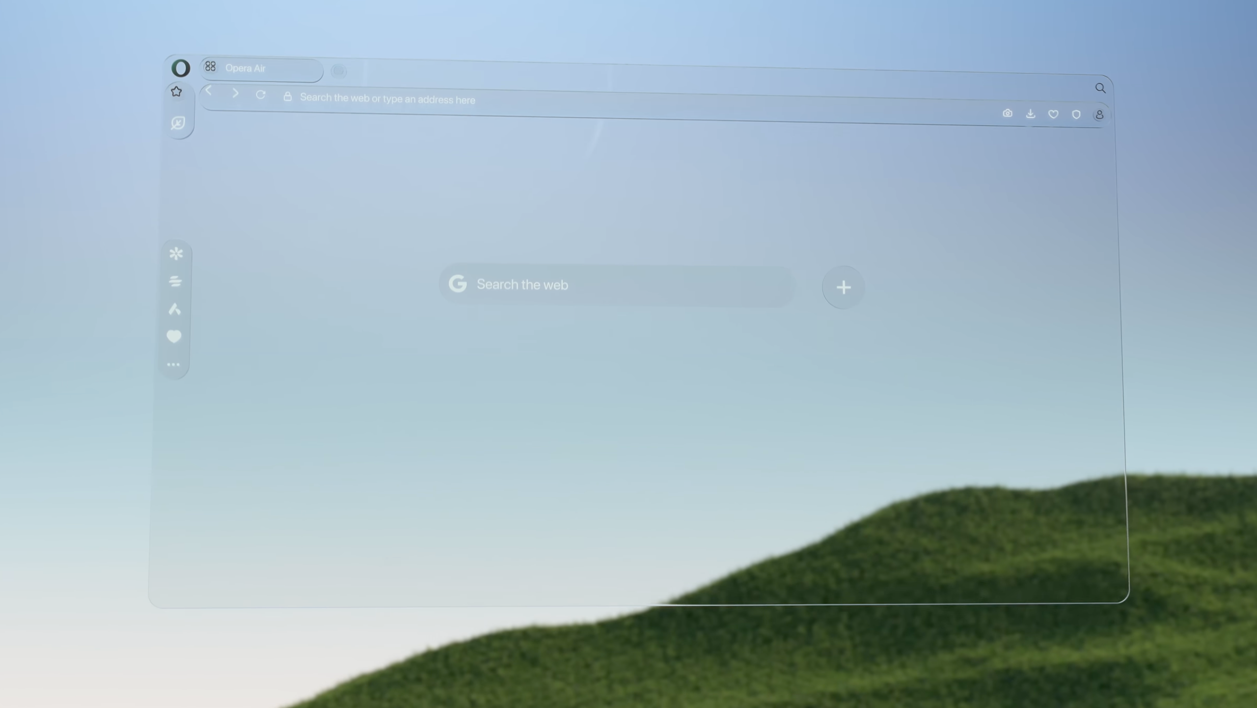 Opera Air ist ein Webbrowser der eine achtsame Erleichterung vom