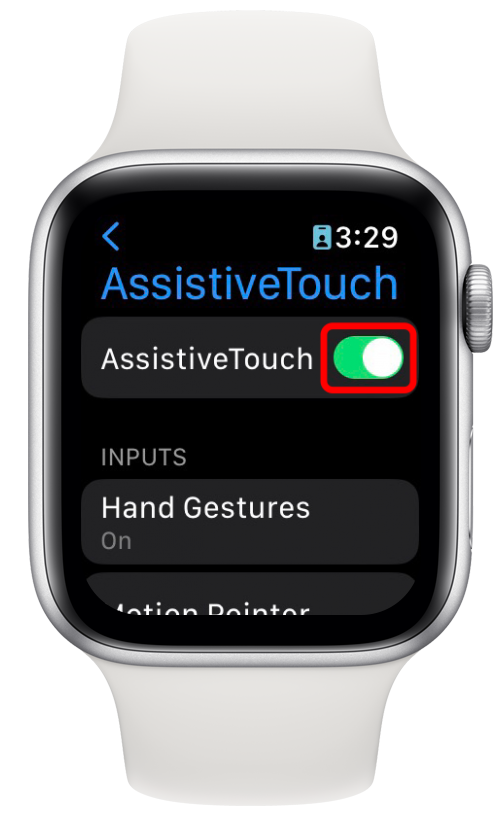 Tippen Sie dann mit Assistivetouch, um es einzuschalten. Es wird grün sein, wenn es aktiviert wird.