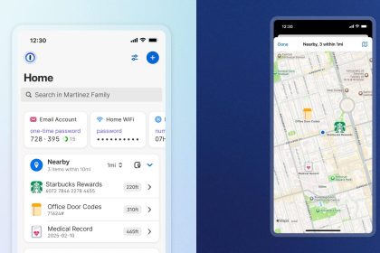 1Password verbindet Ihre Anmeldungen an Ihrem Standort