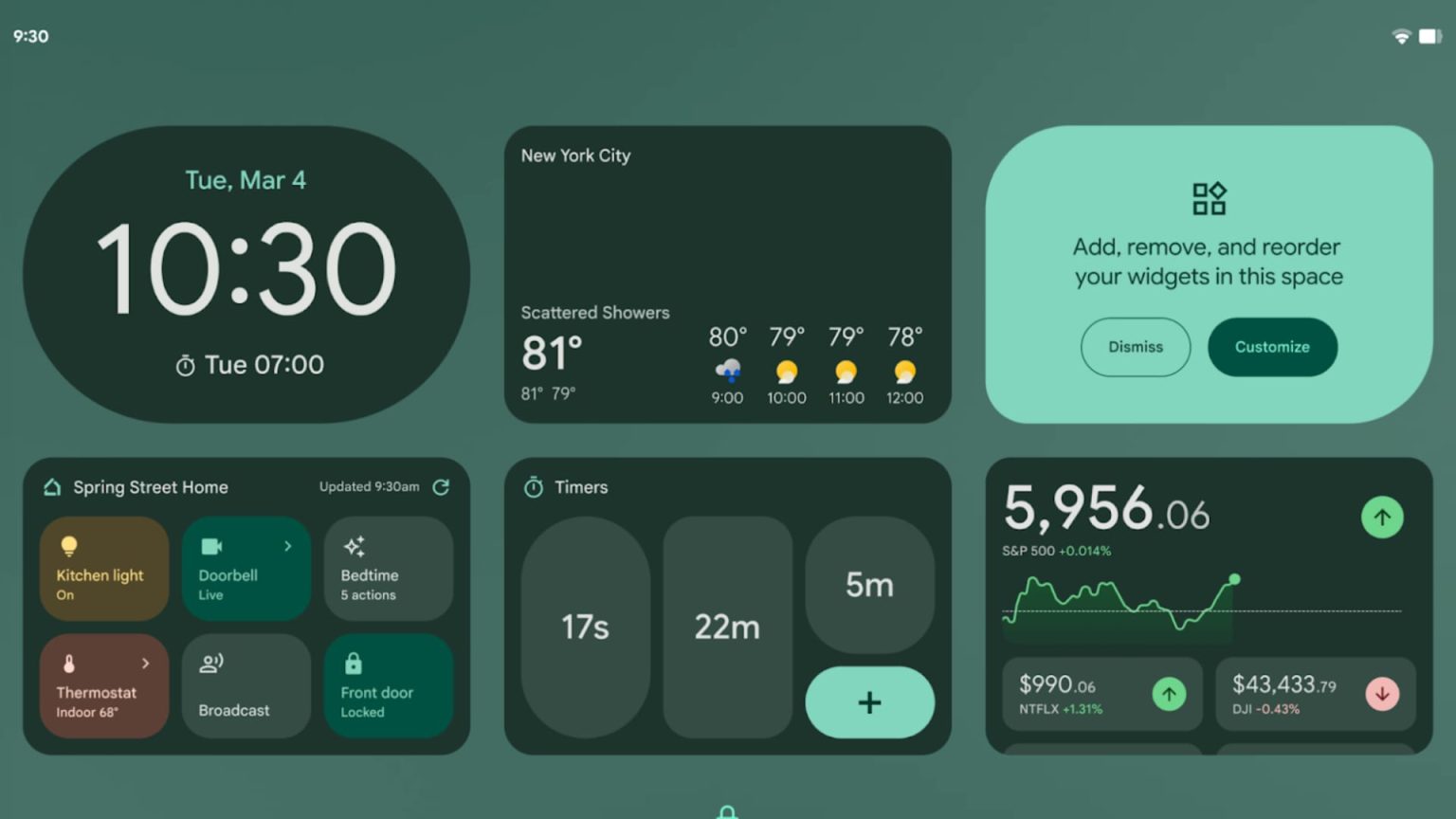 Die Widgets des Sperrbildschirms kommen diesen Sommer zu Android Telefonen