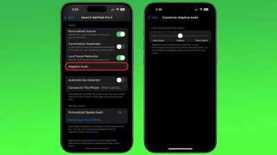 Passen Sie AirPods Adaptive Audio an