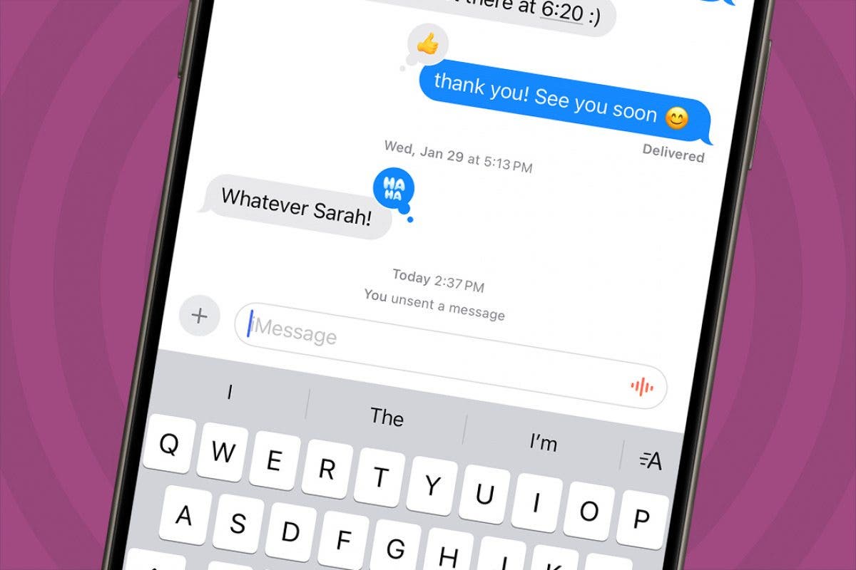 So sehen Sie nicht verabreichte Nachrichten auf dem iPhone