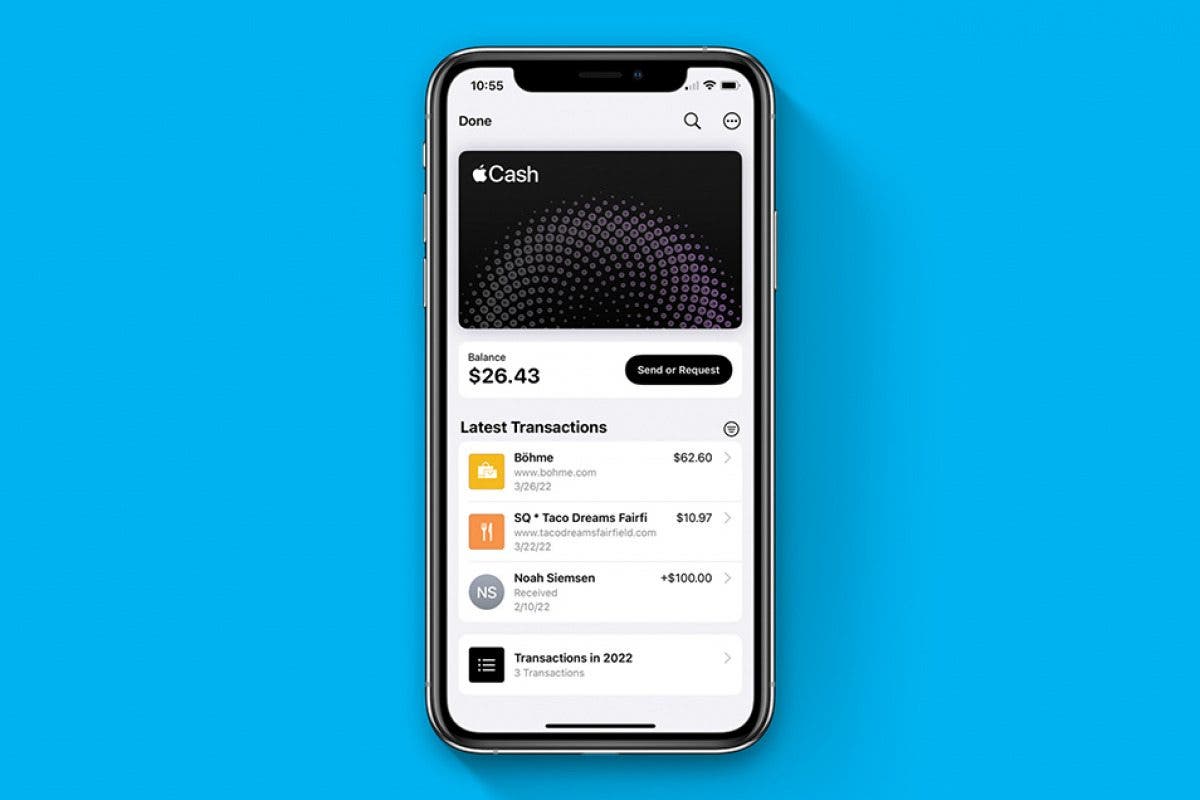 So senden und anfordern Sie Geld mit Apple Cash