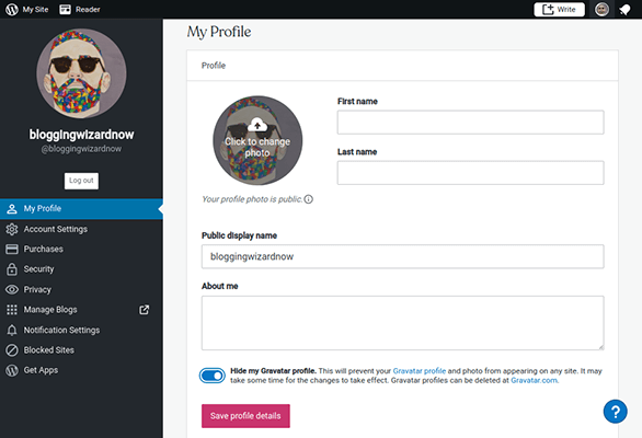 gravatar wordpress com