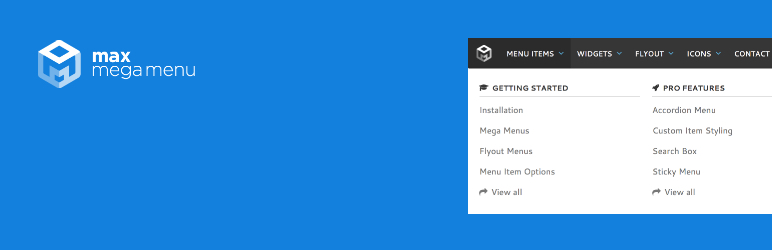 Complemento gratuito de WordPress Max Mega Menu