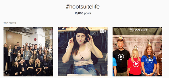 Hashtag de Hootsuite