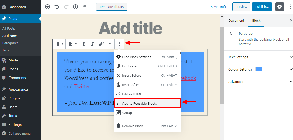1636855220 777 Como exportar e importar bloques de Gutenberg en WordPress