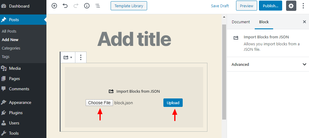 1636855220 86 Como exportar e importar bloques de Gutenberg en WordPress