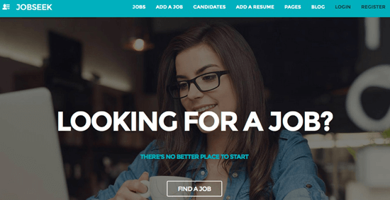 Página de inicio de Jobseek