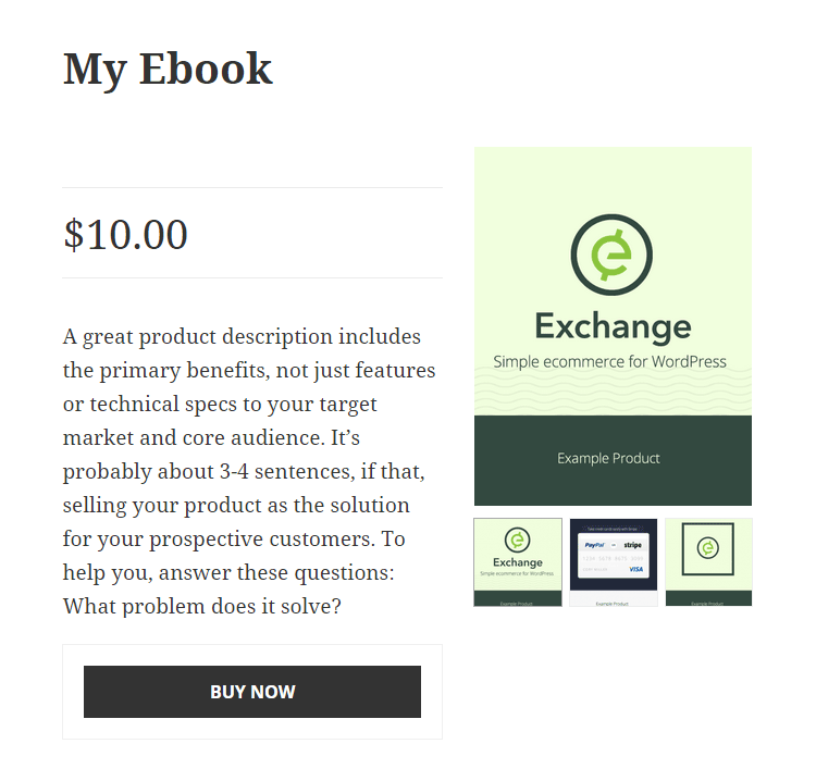Listado de productos de iThemes Exchange