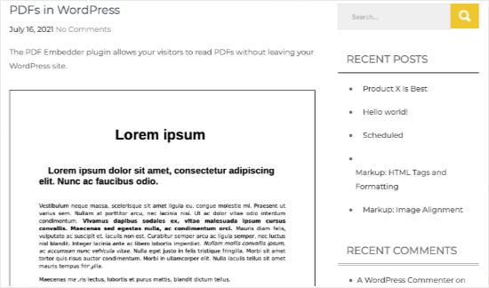Vista previa del visor de PDF