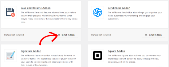 Guardar y reanudar el complemento WPForms
