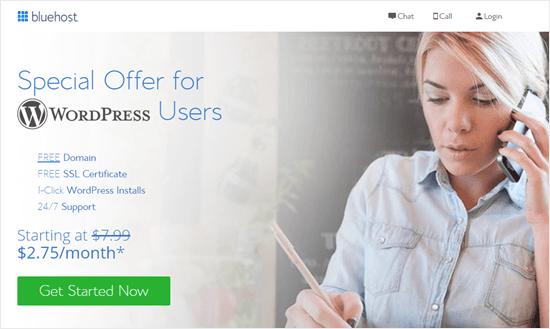 La oferta especial de Bluehost para lectores de Themelocal