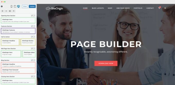 Page Puilder por SiteOrigin
