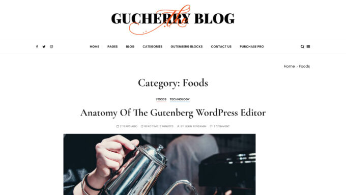 1637611320 35 9 mejores temas de WordPress para blogs de comida gratis