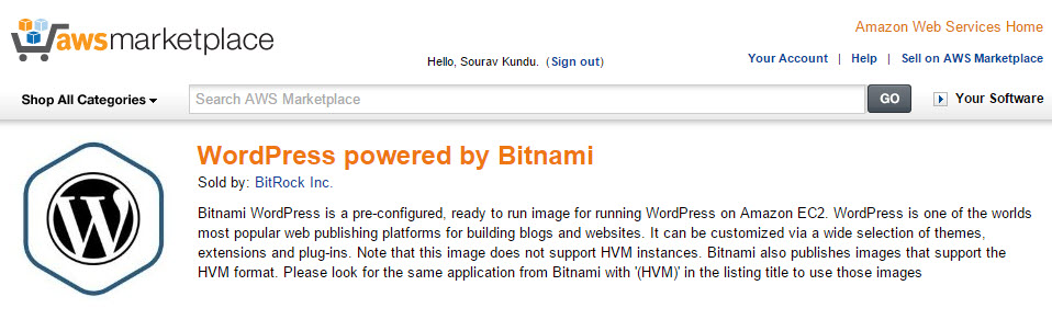 wp impulsado por bitnami