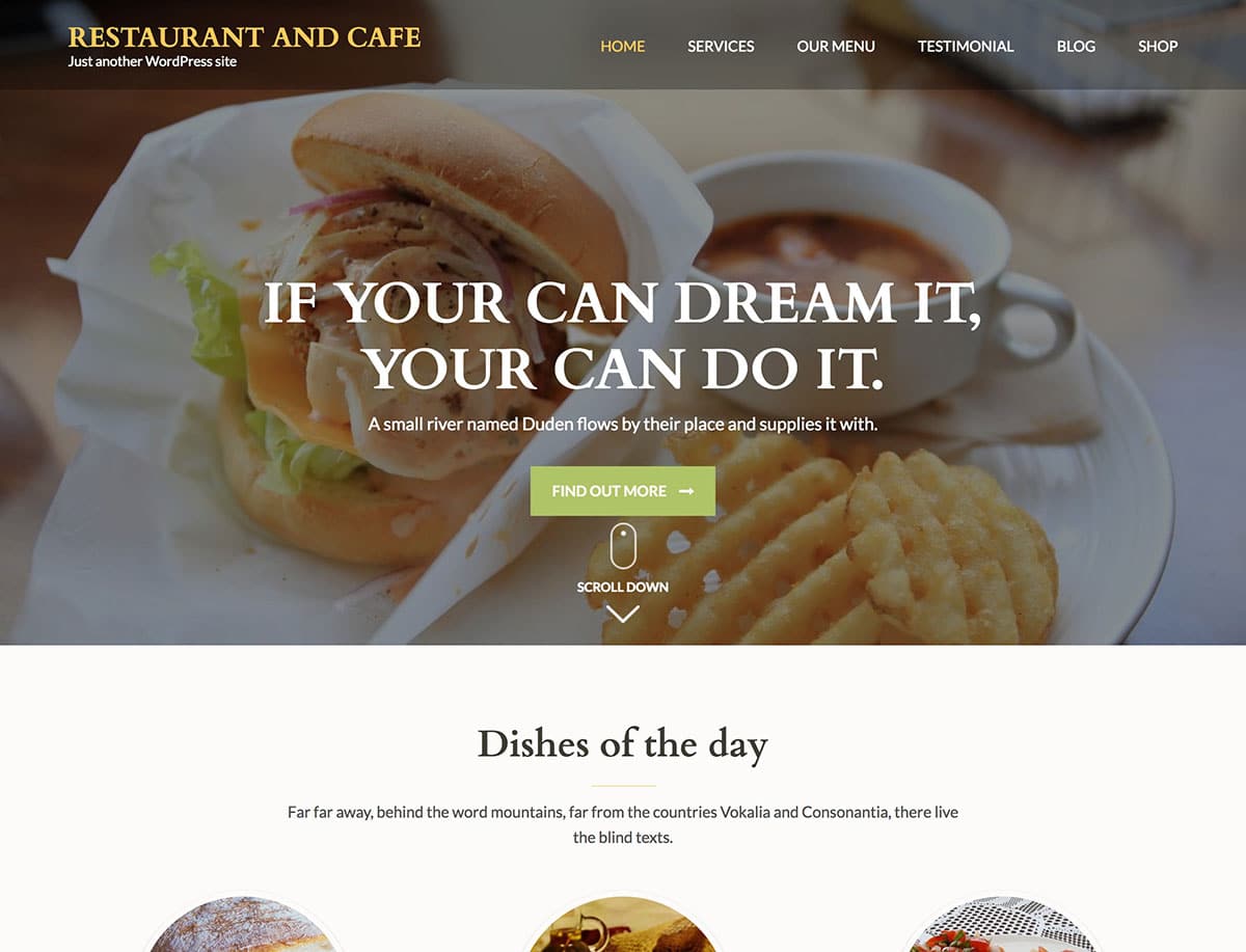 1637974843 818 9 mejores temas gratuitos de WordPress para restaurantes 2021